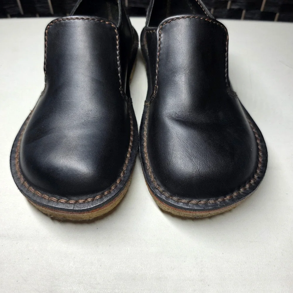 Duckfeet Himmerland Black Leather Slip On Shoes Size 39 Danish Minimalist 1600